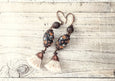 Tassel Earrings, Flower Clay Earrings, Flower Earrings, Bohemian Earrings, Tassel Clay Earrings, Boho Earrings, Bohemian Earrings, E 108