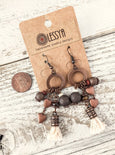 Gypsy Earrings, Tassel Earrings, Bohemian Earrings, Boho Earrings, Hippie Earrings, Rustic Earrings, E 117