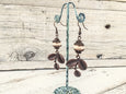 Cream Leaf Earrings, Boho Earrings, Gypsy Earrings, Three Leaf Earrings, Bohemian Earrings, Ceramic Earrings, E120