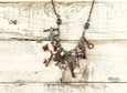Boho Key Necklace, Boho Charm Vintage Necklace, Key Lover Message Necklace, Skeleton Stamped Key Necklace, N056
