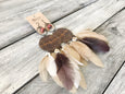 Feather Tribal Ethnic Boho Gypsy Leather Earrings