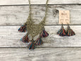 Chainmail Boho Gypsy Colorful Tassel Chain Necklace