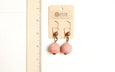 Coral Pink Boho Gypsy Rustic Earrings