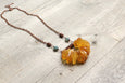 African Amber Boho Gypsy Tribal Ethnic Agate Necklace