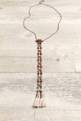 Long Boho Brown Tassel Gypsy Necklace