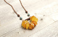 African Amber Boho Gypsy Tribal Ethnic Agate Necklace