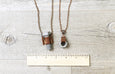 Industrial Nut Bolt Necklace - Mechanic Steampunk Thread Leather Screw Hexagonal Hardware Pendant Unisex Gift for Men Women Couple Jewelry