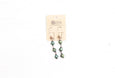 Green Blue Hematite Earrings - Boho Statement Long Gypsy Stone Gemstone Bohemian Unique Gift Original Distressed Chic Necklace Jewelry Set