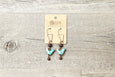 Blue Bird Cute Ceramic Boho Earrings - Aquamarine Lovely Valentine's Day Gift Playful Quirky Fun Unique Adorable Simple Handmade Jewelry