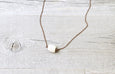 White Ivory Cream Coral Simple Boho Necklace