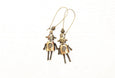 Robot Earrings - Tech Geek Fantasy Technology Sci Fi Alien Humanoid Engineer Robotics Steampunk Jewelry Unique Funky Quirky Antique Vintage