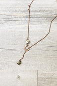 Pyrite Boho Necklace - Cute Lovely Raw Stone Valentine's Day Gift for Her Girlfriend Sister Daughter Elegant Gemstone Pendant Jewelry Set