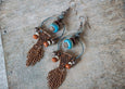 Gypsy Dangles, Boho Earrings, Ethnic/Native Earrings E025